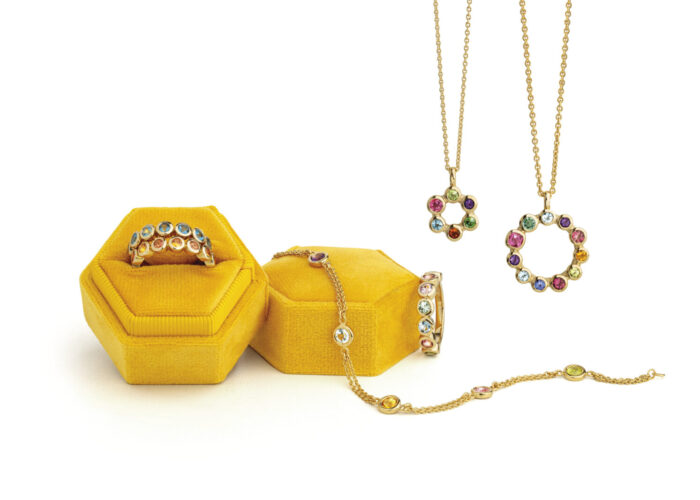 sidebyside Side by side Edelsteinschmuck Schmuckkollektion Farbsteine Edelsteine Ringe Collier Steinfurt Goldschmiede Geilsdorf